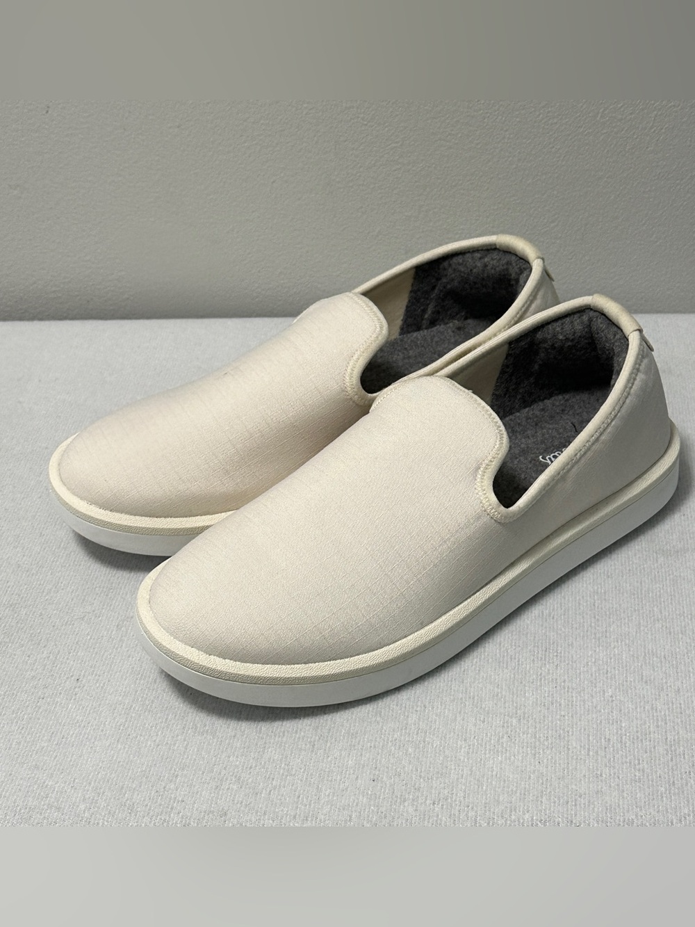 Allbirds Wool Lounger Woven Sneaker Womens Size 10 White Slip On Shoe *See Pics